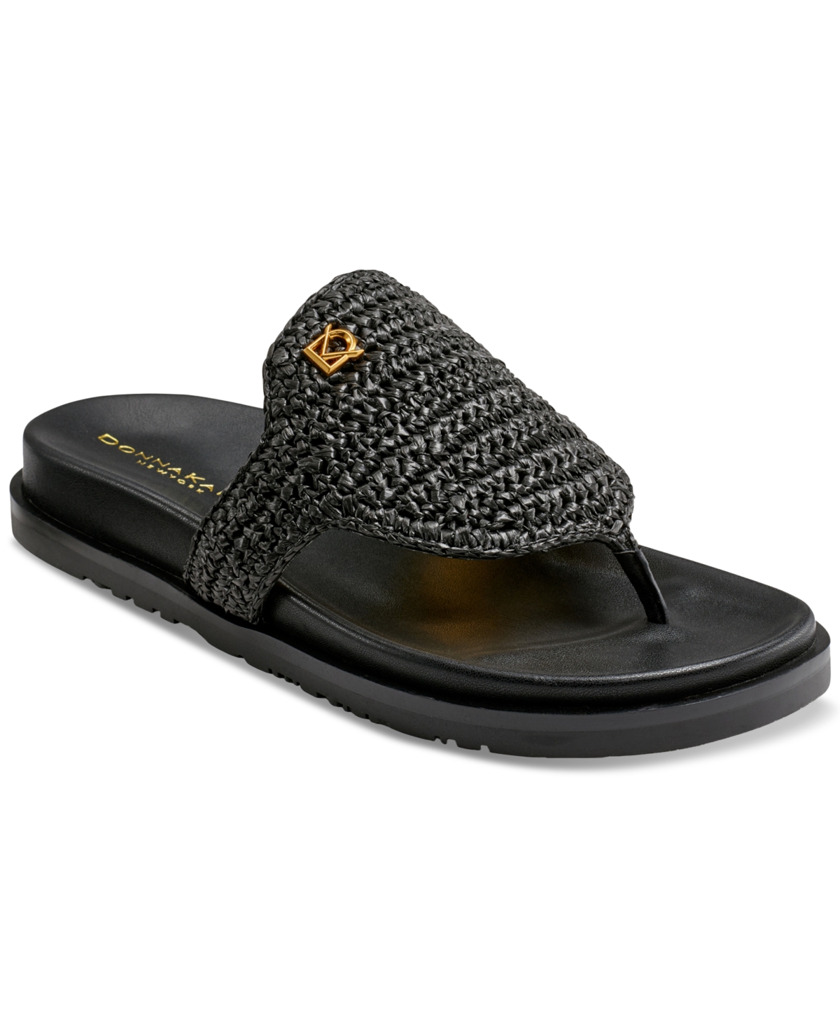 Donna Karan New York Hira Slip-On Woven Thong Sandals