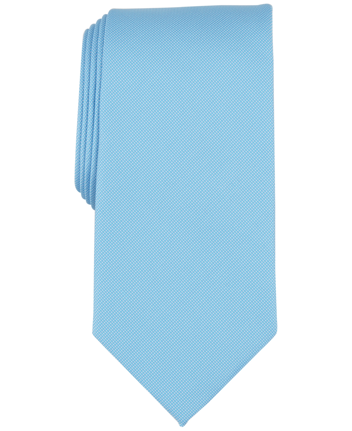 Men's Beech Solid Textured Tie, Created for Macy's - Aqua