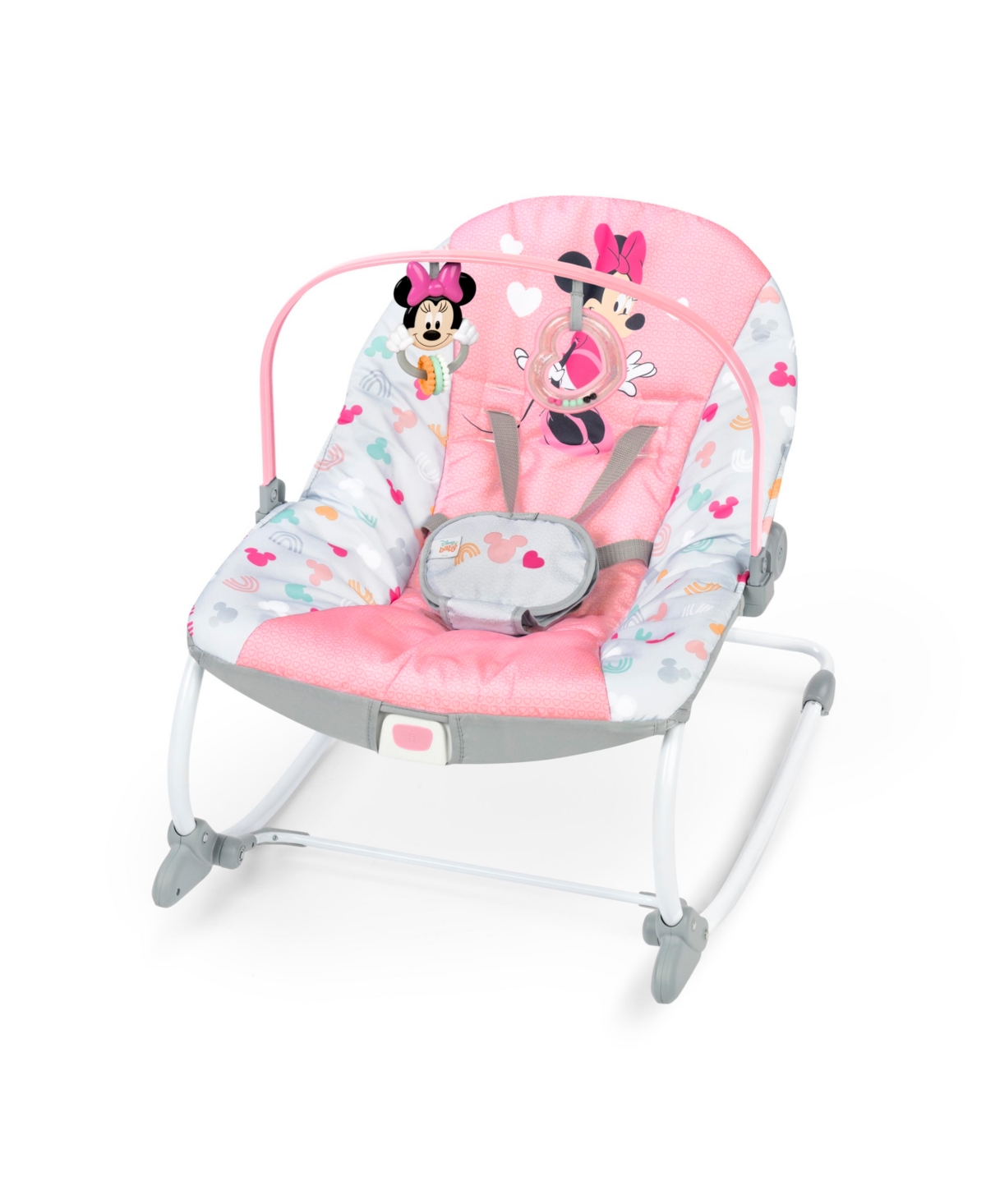 Shop Bright Starts Minnie Mouse Forever Besties Infant To Toddler Rocker In Multi
