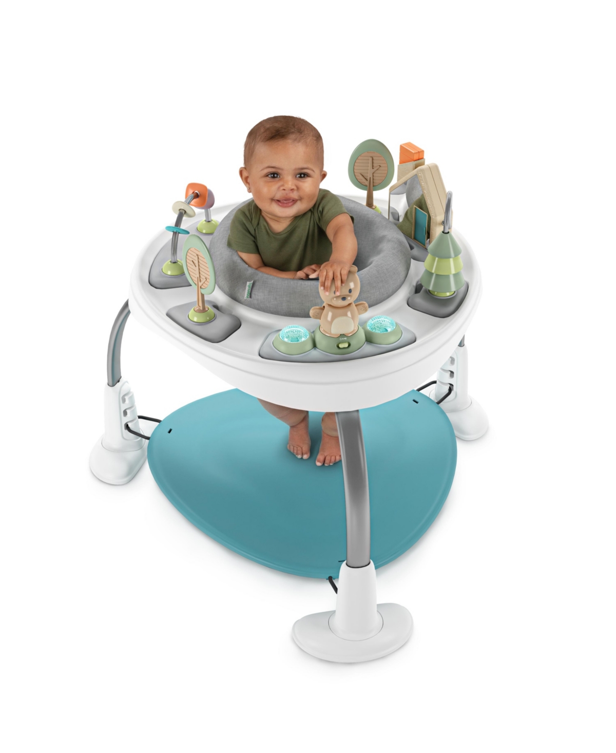 Shop Ingenuity Spring Sprout 2-in-1 Activity Jumper Table In Multi