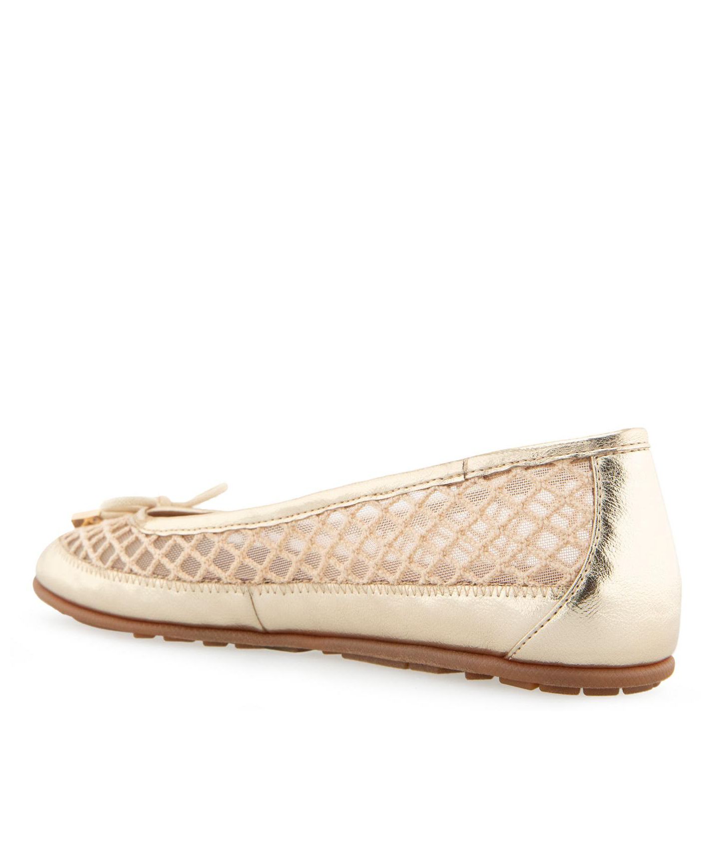 Женские балетки Aerosoles Palma Bow, цвет: Натуральный сетчатый — фото 5