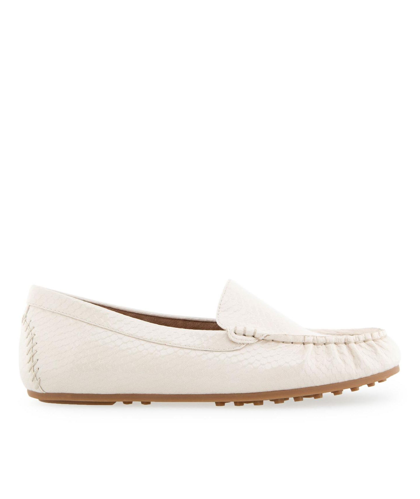 Женские туфли Aerosoles Over-Drive Casual Driver Slip-On, цвет: Сливочный змеиный лаковый — фото 2