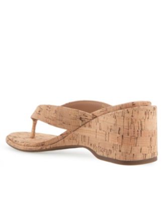 Women's Nero Wedge Flip Flop Sandals