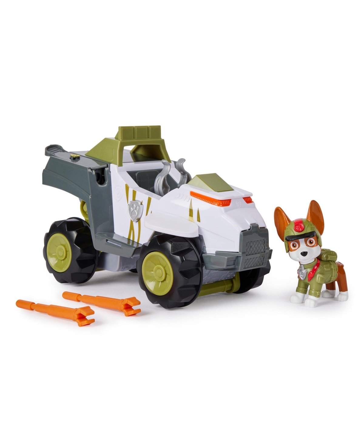 Shop Paw Patrol Jungle Pups, Tracker's Monkey Vehicle, Toy Truck With Collectible Action Figure In Multi-color