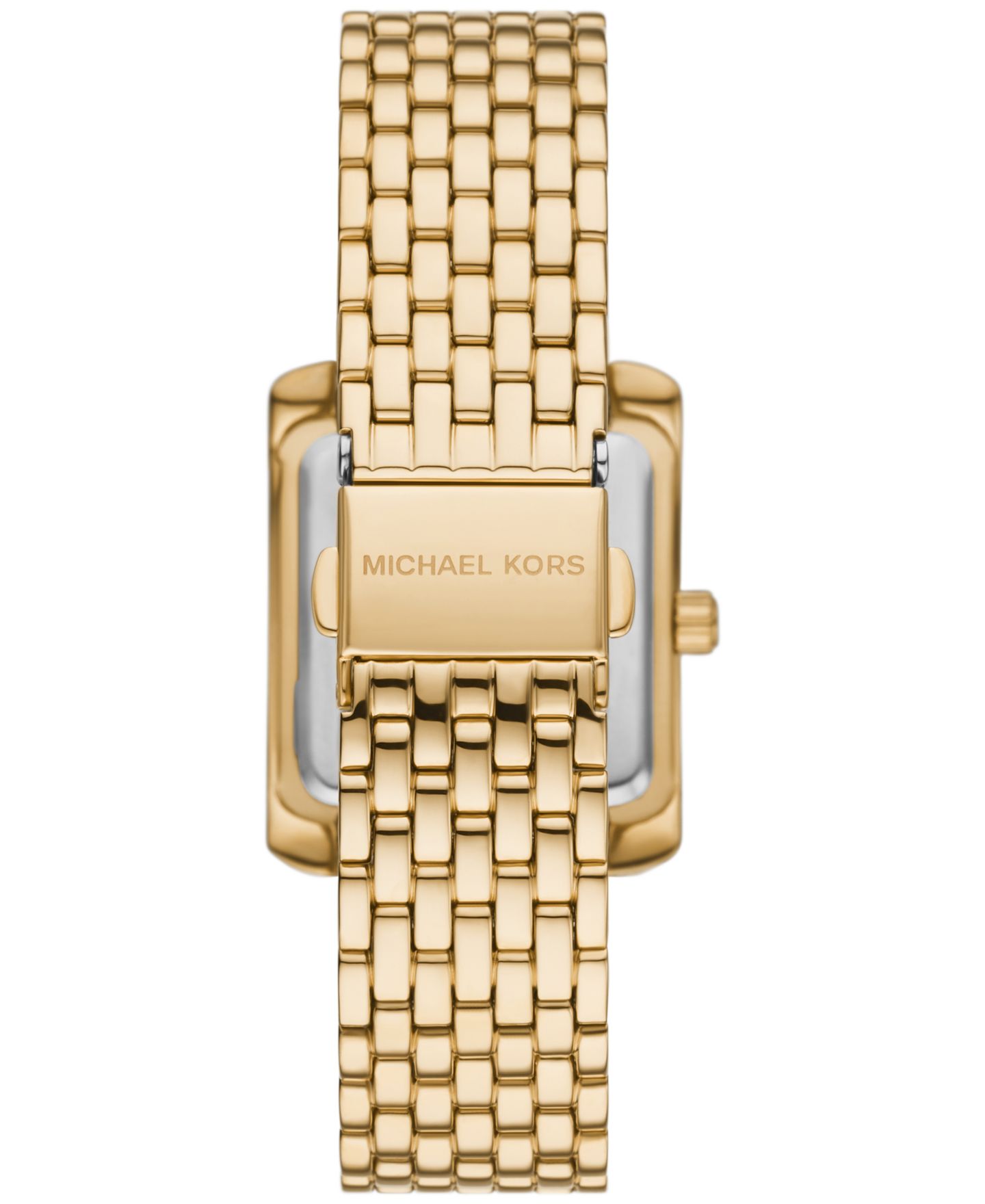 Женские часы Michael Kors Emery Three-Hand Gold-Tone Stainless Steel Watch 27mm x 33mm — фото 3