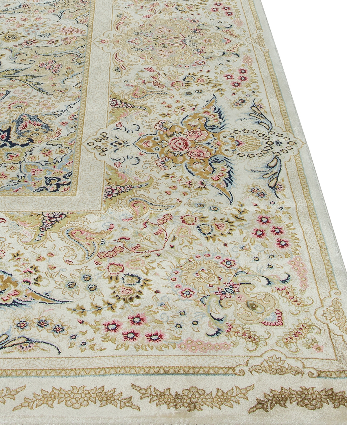 Shop Kenneth Mink Majestic Elegance Tabriz 5' X 8' Area Rug In Blue