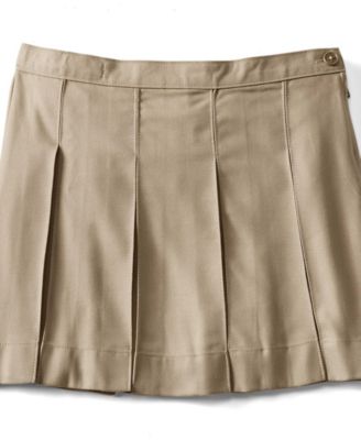 Big Girls Box Pleat Skirt Above the Knee