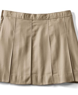 Big Girls Box Pleat Skirt Above the Knee