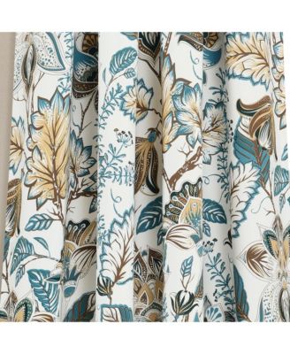 Cynthia Jacobean Light Filtering Window Curtain Panels