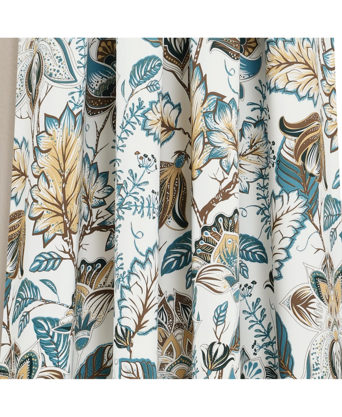 Lush Decor Cynthia Jacobean Light Filtering Window Curtain Panels
