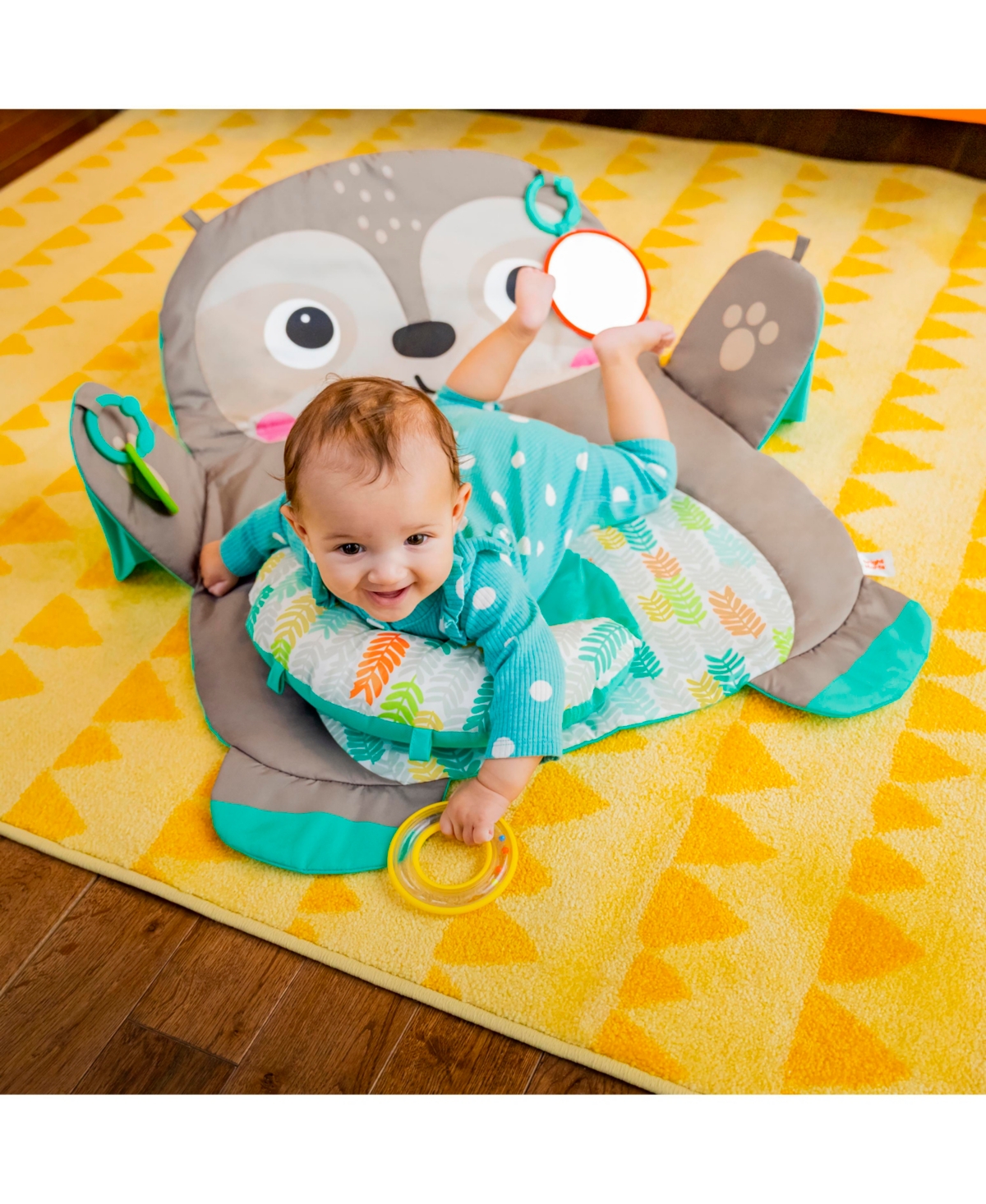 Shop Bright Starts Tummy Time Prop Play Sloth In Multi