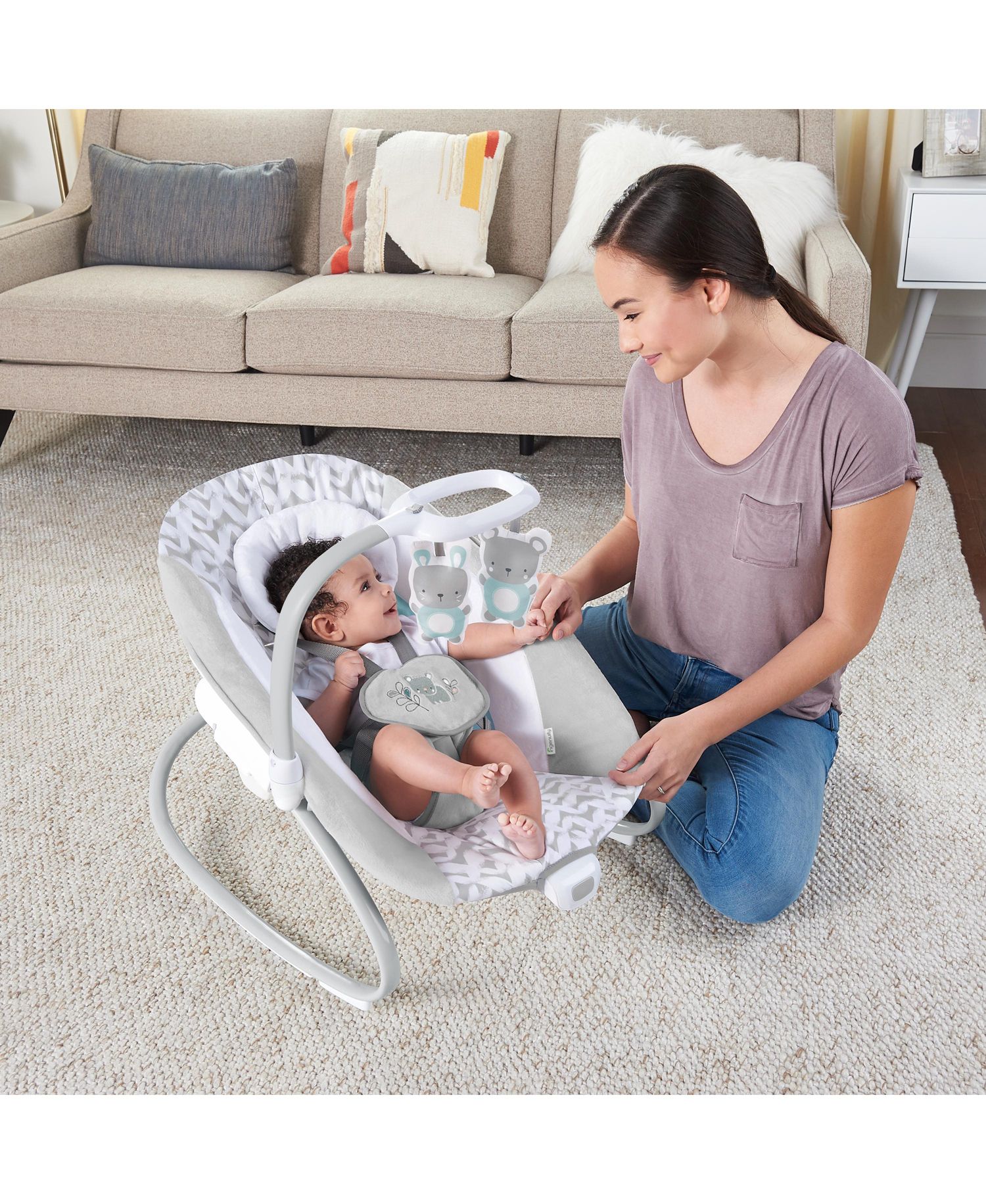 SimpleComfort™ Compact Soothing Swing Rocker™ - Raylan™