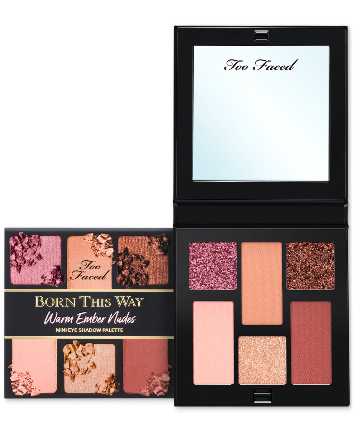 Too Faced Born This Way Warm-tone Mini Neutral Eye Shadow Palette In No Color