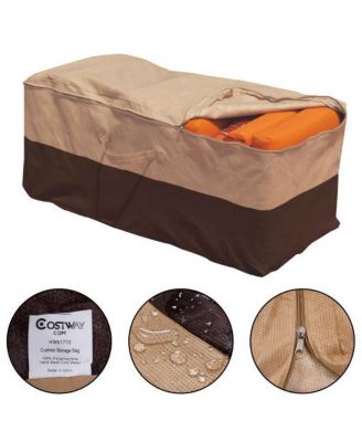 Outdoor Waterproof Chaise Cushion Storage Bag