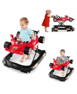 Slickblue Boys Convertible Baby Walker with 3 Adjustable Height Settings - Red 82$