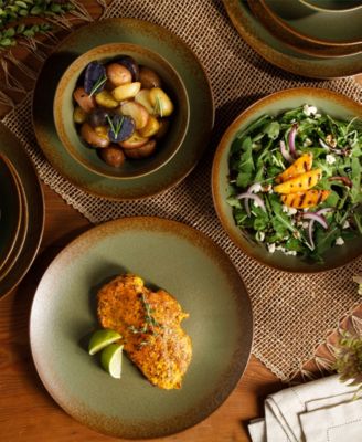 Reactive Glaze 16 Pc. Dinnerware Set, Service for 4