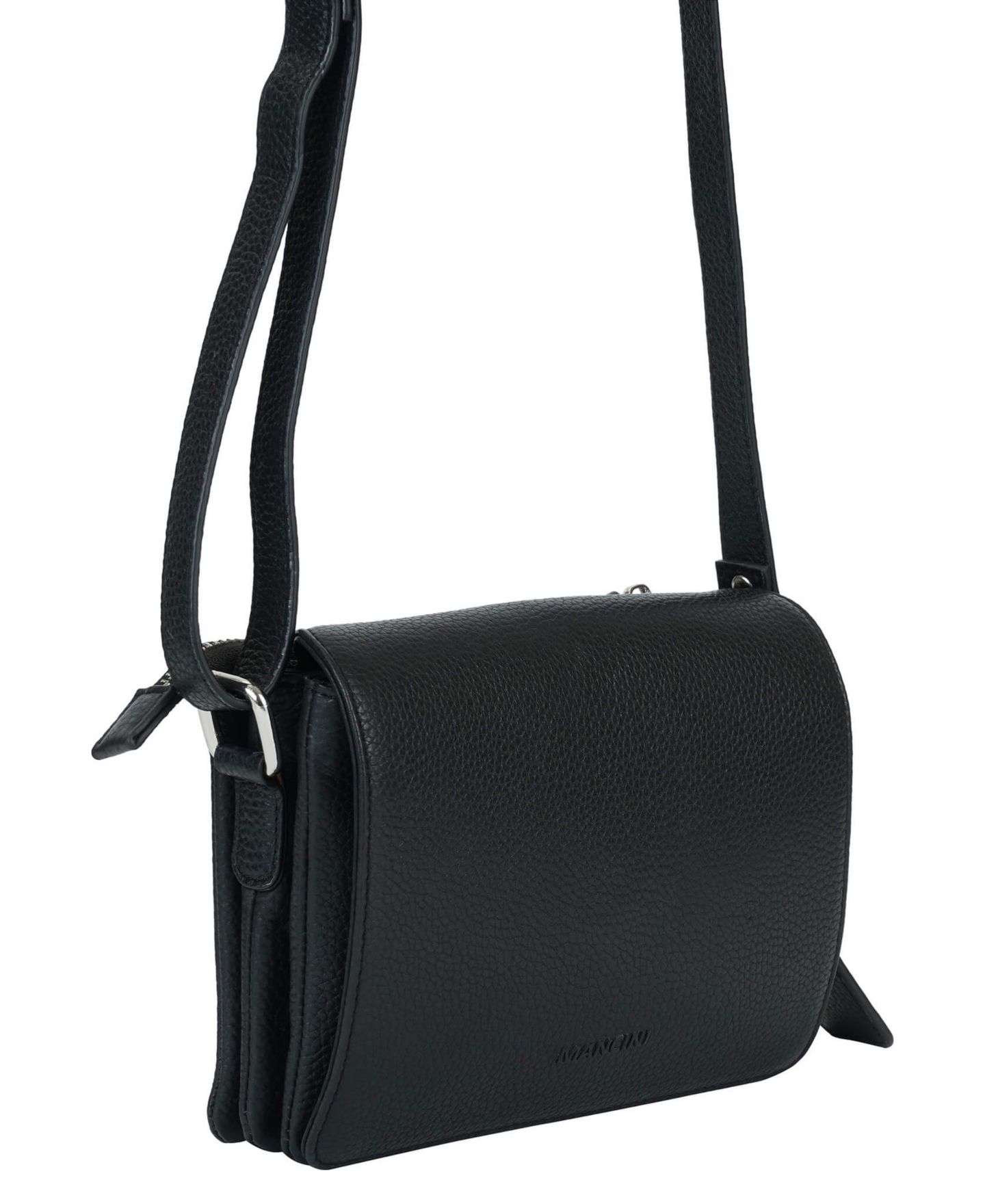 Женская сумка Mancini Pebble Leather Connie Crossbody Handbag, цвет: Коричневый — фото 8