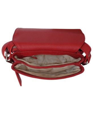 Pebble Leather Connie Crossbody Handbag