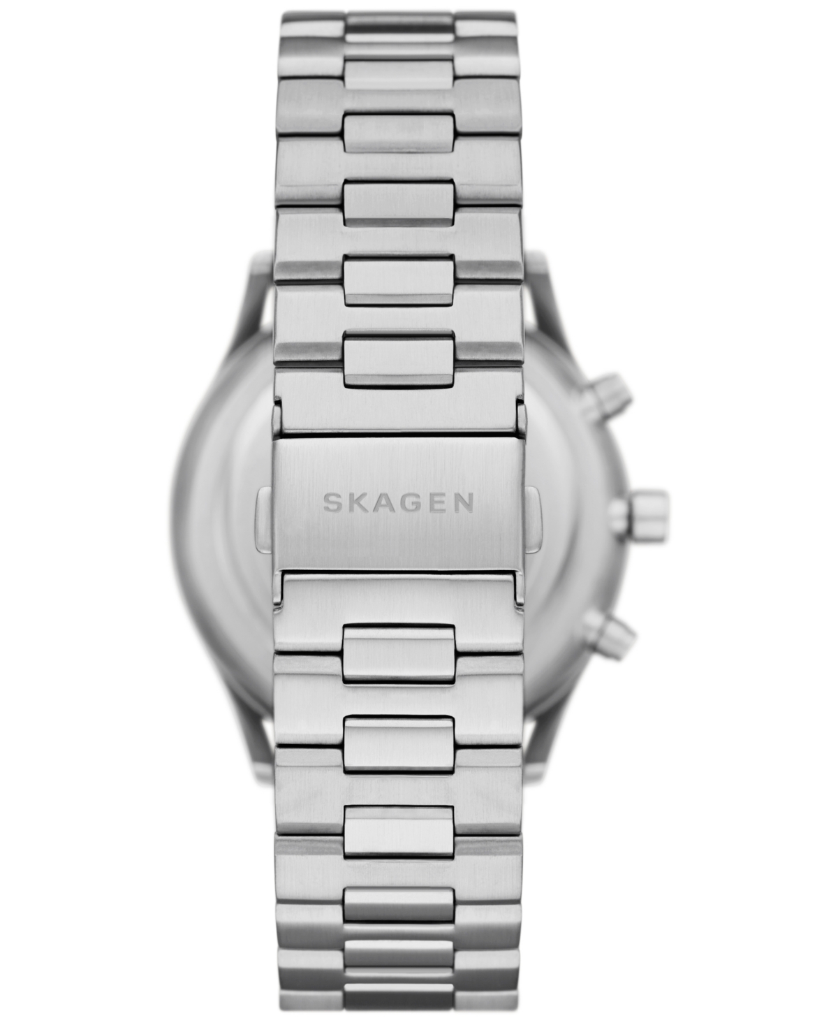 Shop Skagen Men's Holst Chronograph Silver-tone Stainless Steel Watch 42mm In No Color