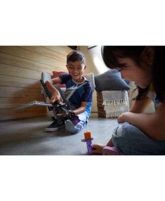 Minecraft Ender Dragon Action Figures Set, Lights, Sounds Mist, Steve Enderman 