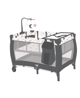 Portable Baby Playard with Changing Table Bassinet and Music Box