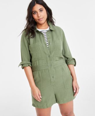 On 34th - Women's Long-Sleeve Utility Romper