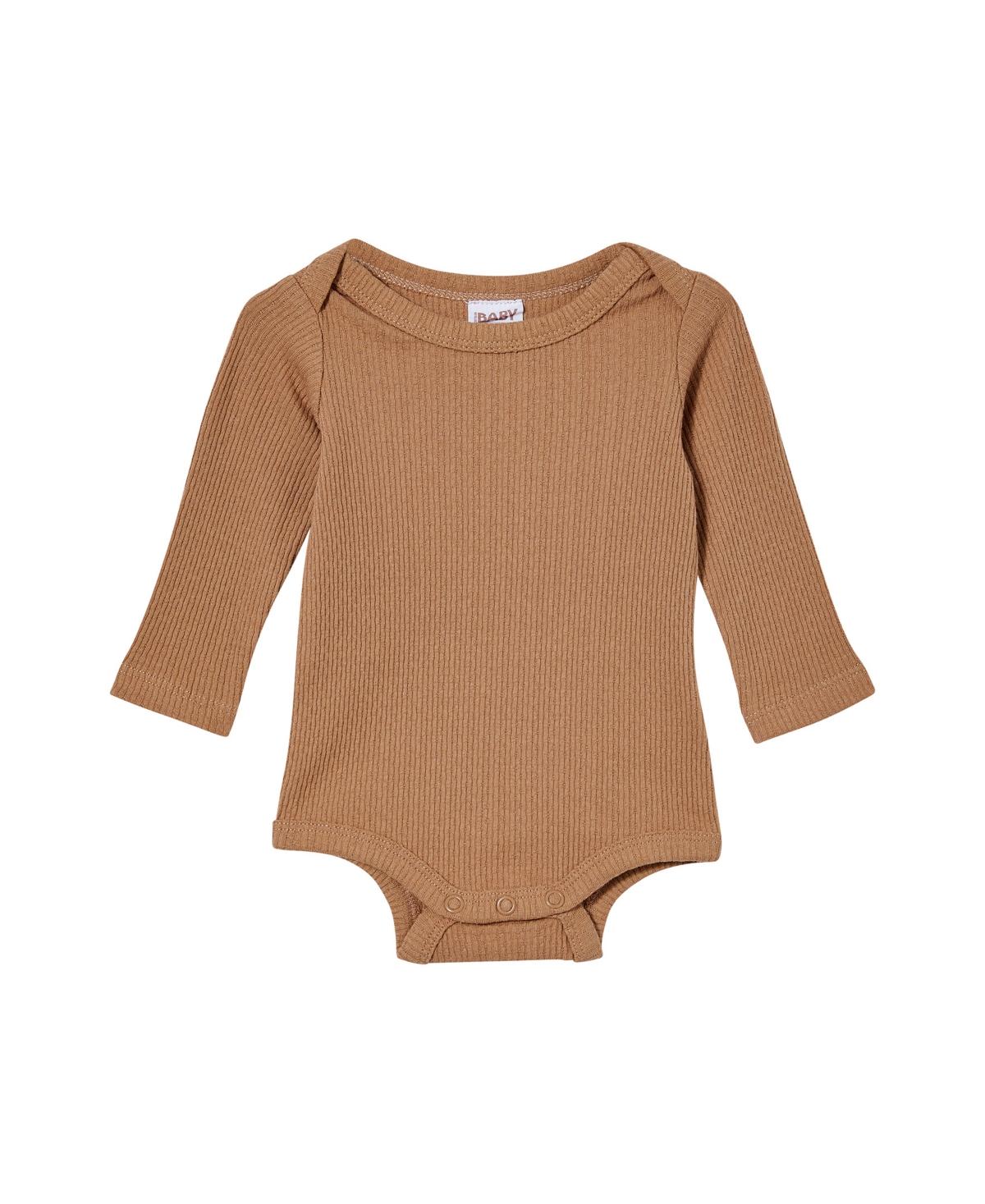 Cotton On Baby Boys And Baby Girls Newborn Pointelle Long Sleeve Bubbysuit In Brown