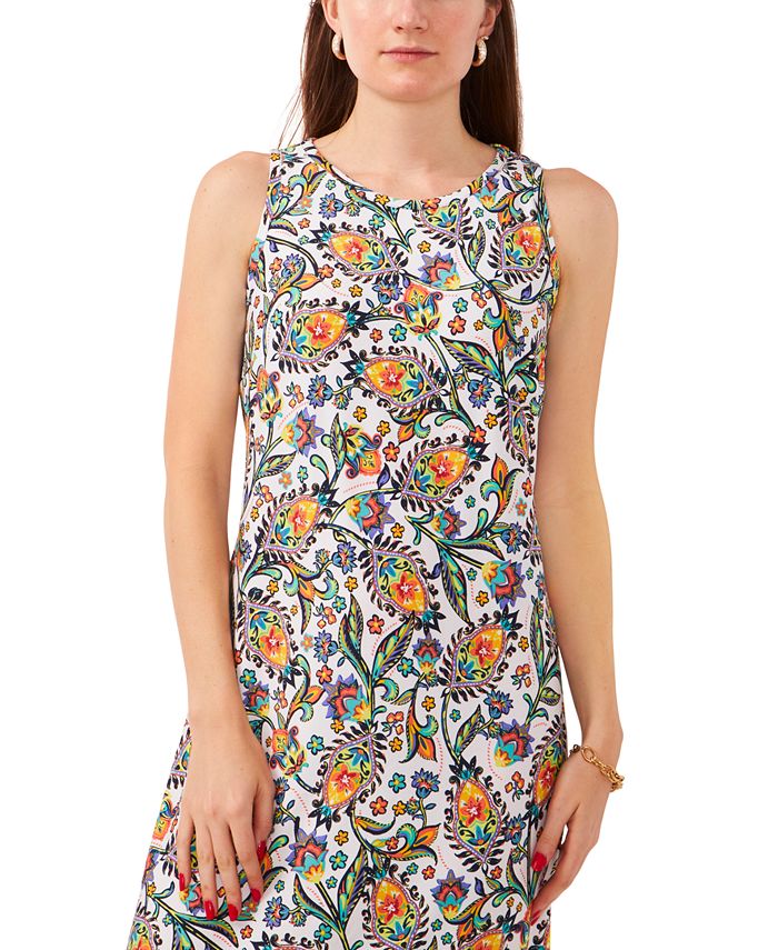 Veggie Print Sleeveless Maxi