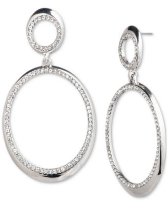 Givenchy - Pav&eacute; Crystal Open Drop Statement Earrings