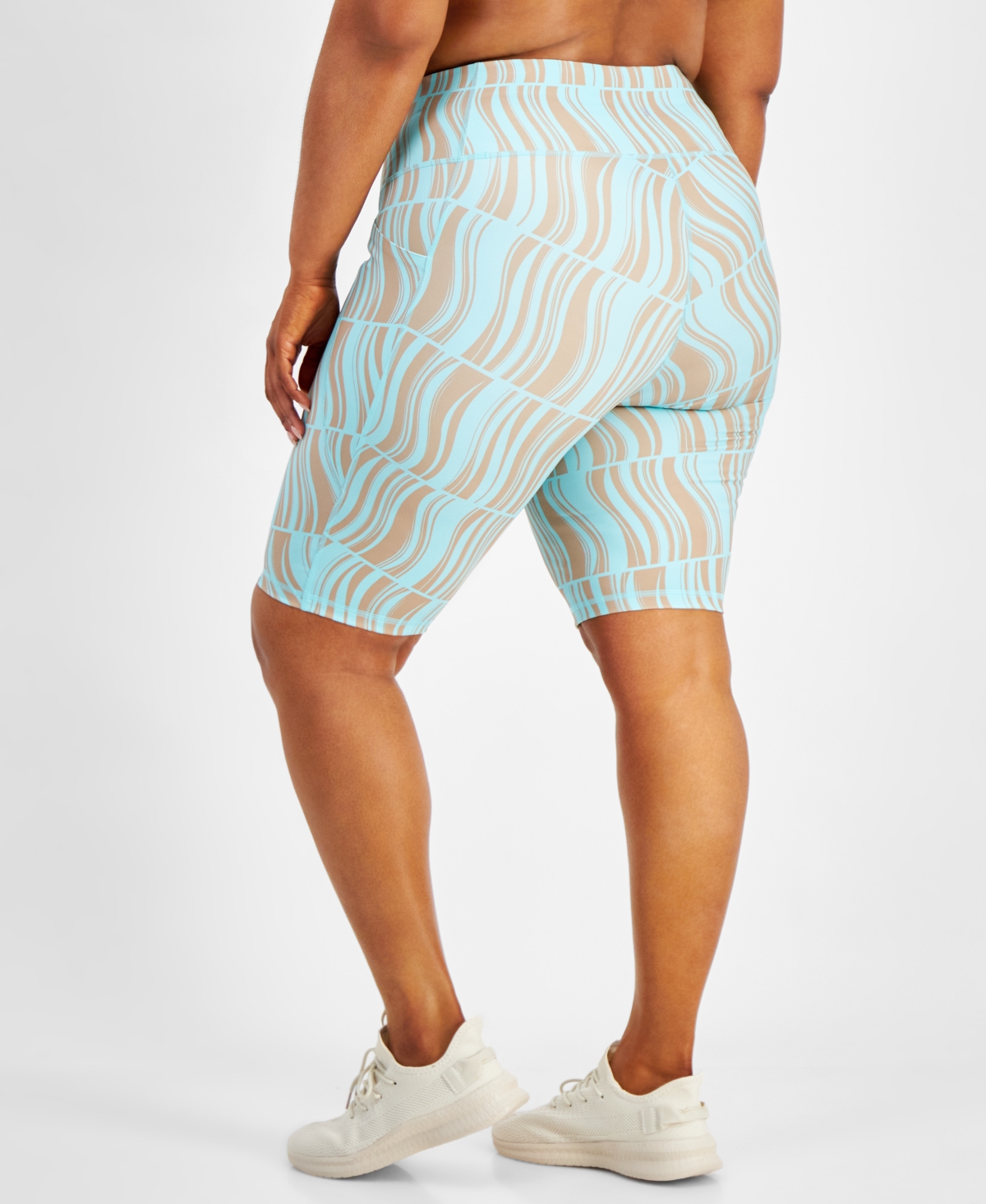 Id Ideology Plus Size Compression Geo-Print 10