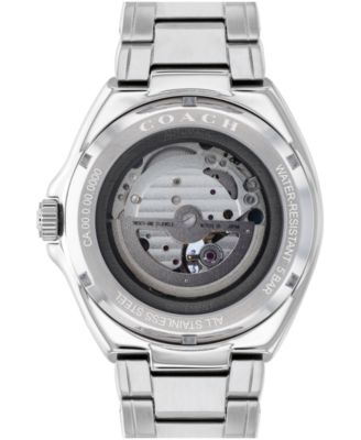 Men's Automatic Jackson Silver-Tone Stainless Steel Watch 45mm