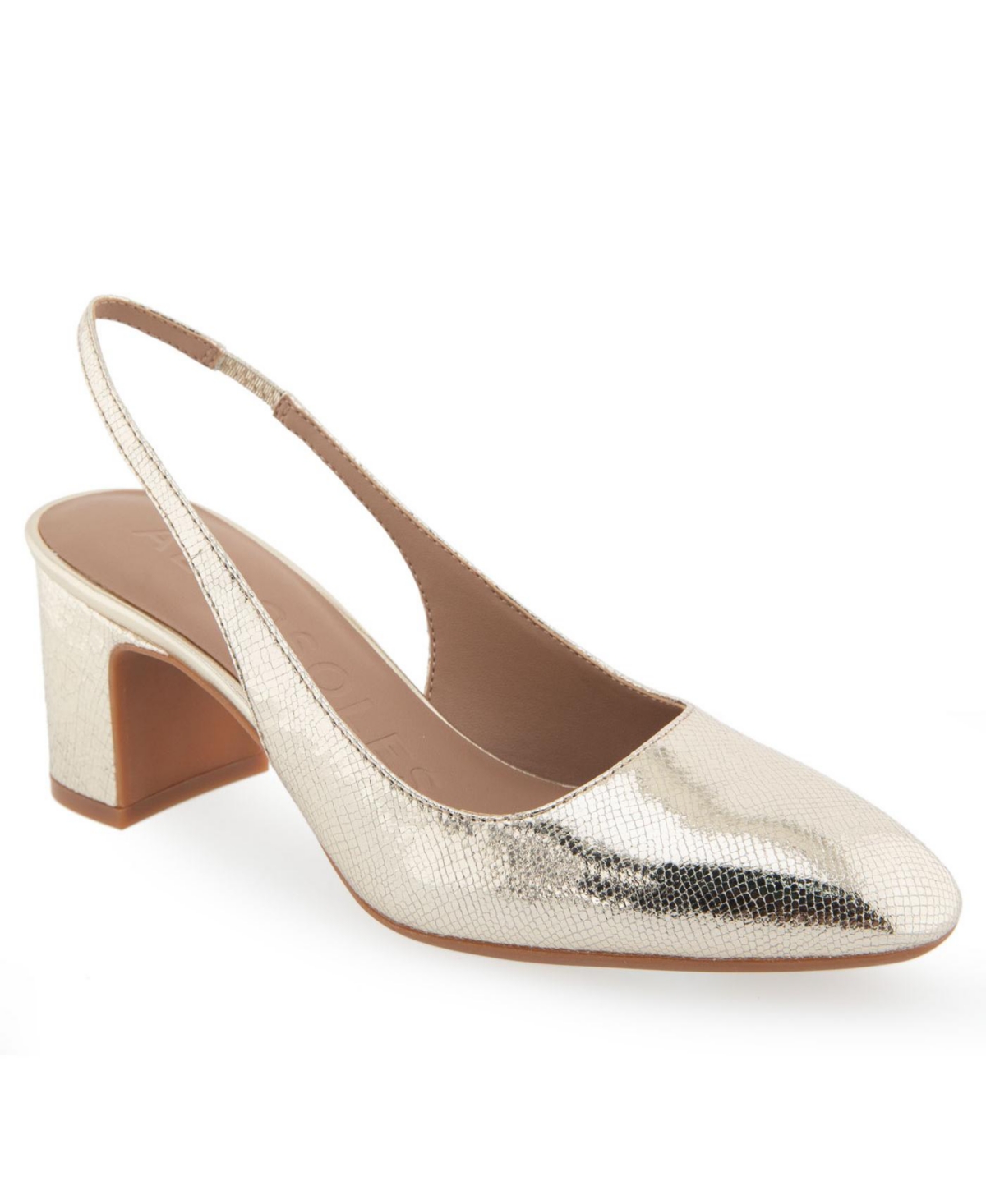 Shop Aerosoles Women's Mags Slingback Pumps In Platino Leather
