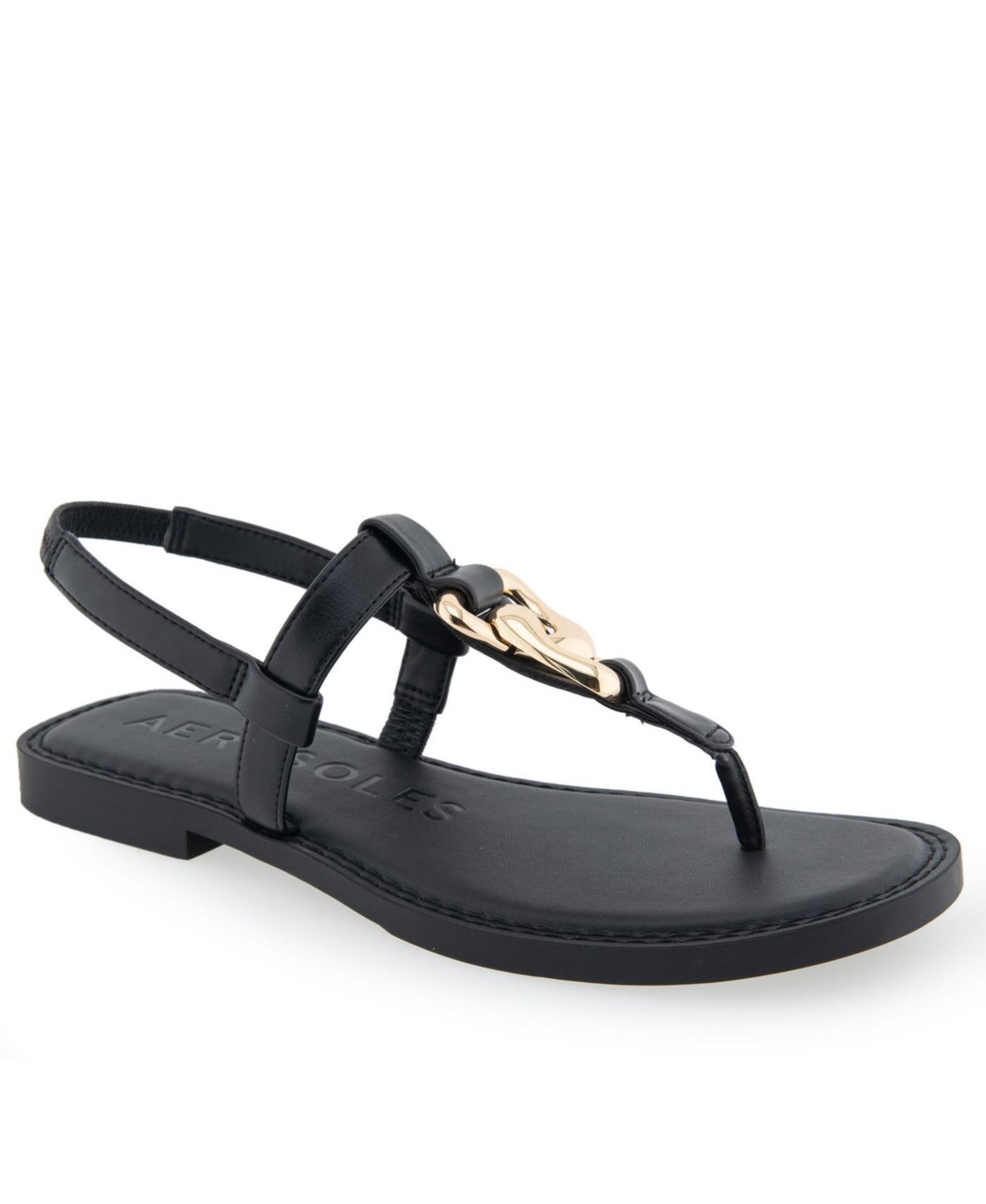 Shop Aerosoles Women's Carmine Sandals In Black Polyurethane