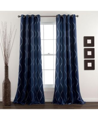 Swirl Light Filtering Window Curtain Panels