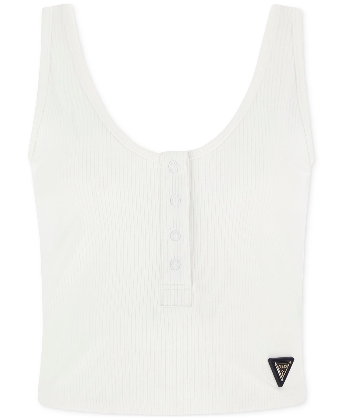 Guess Women's Nyra Rib-knit Active Top In Pure White