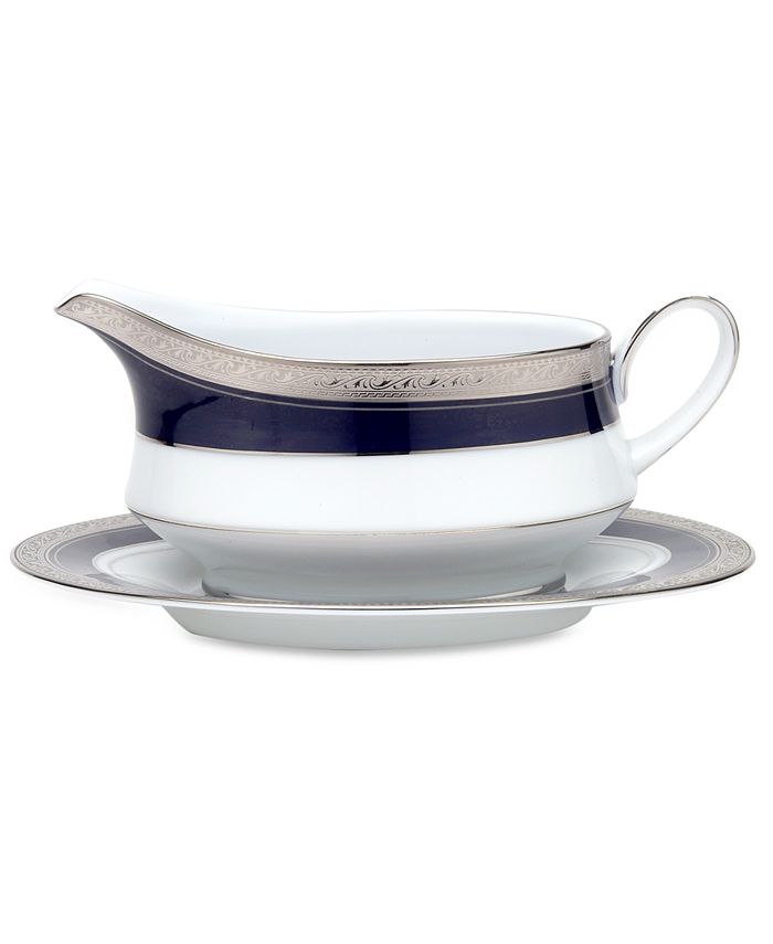 Noritake "Crestwood Cobalt Platinum" Gravy Boat Macy's