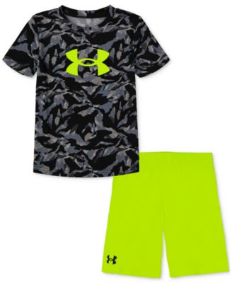 Under Armour - Toddler & Little Boys Printed Logo T-Shirt & Shorts, 2 Piece Set