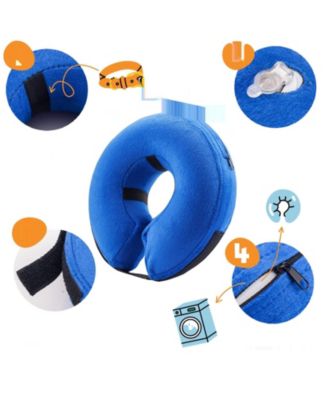 X-Small Protective Inflatable Pet Collar: Ergonomic, Soft, Vision-Friendly E-Collar