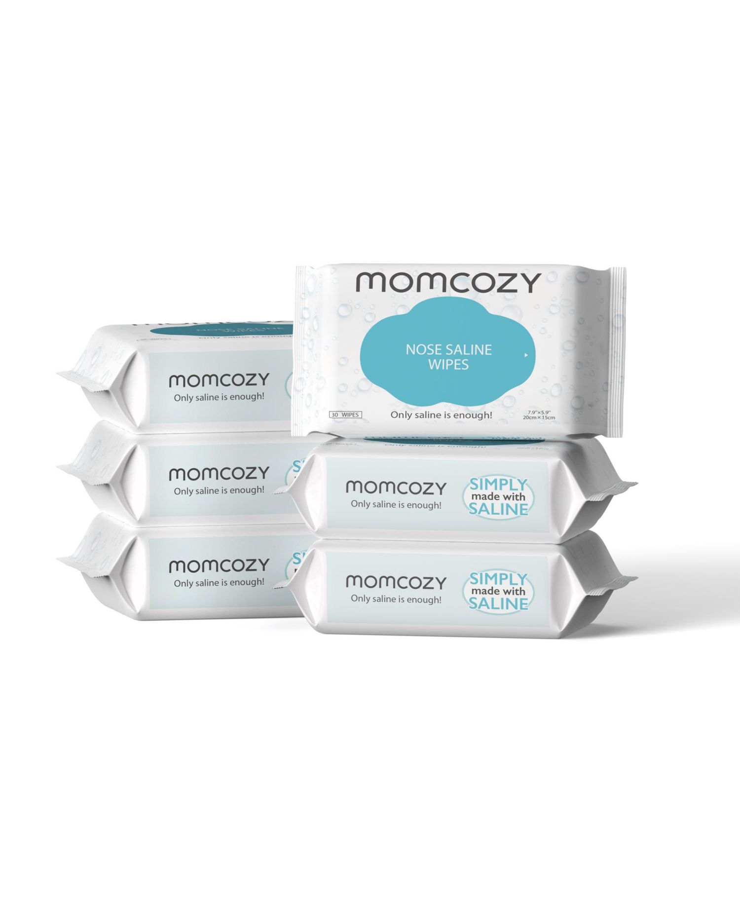 Nose Saline Baby Wipes 30 Count (6 packs)