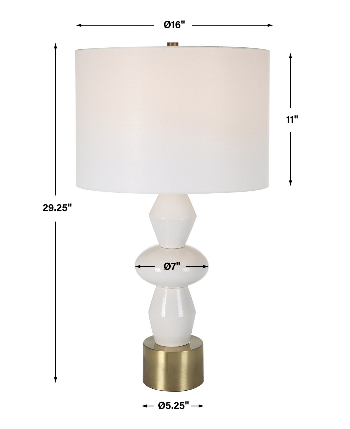 Shop Uttermost 29.25" Architect Table Lamp In White