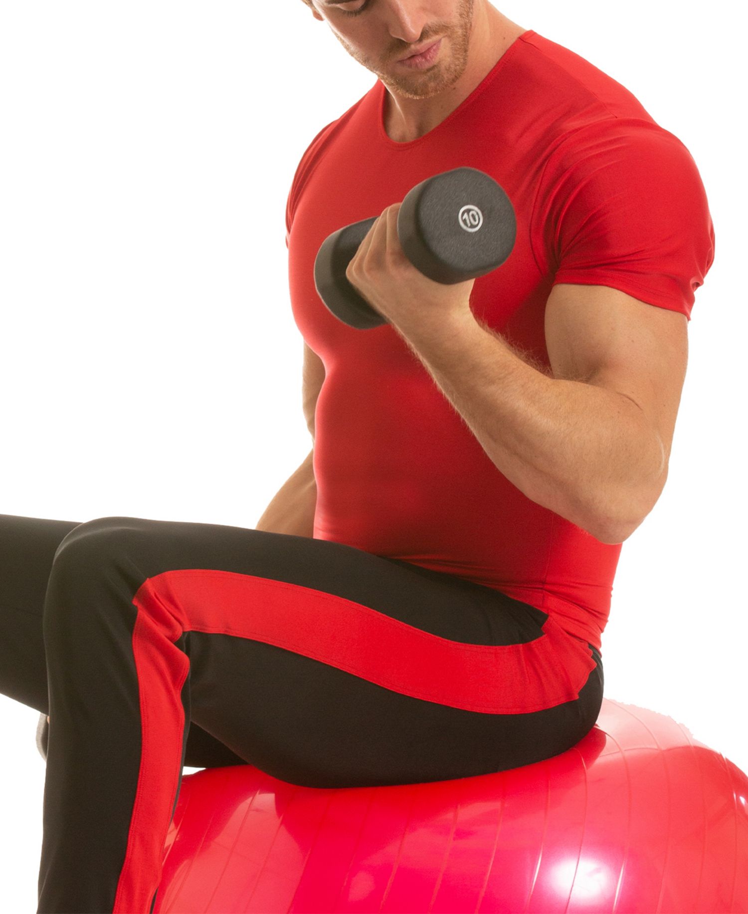 Men's Big & Tall Compression Activewear Short Sleeve Crewneck T-shirt
