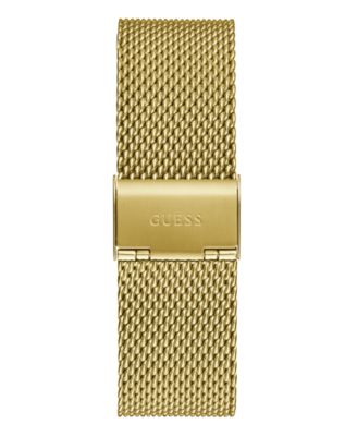 Men's Analog Gold-Tone Stainless Steel Mesh Watch, 44mm