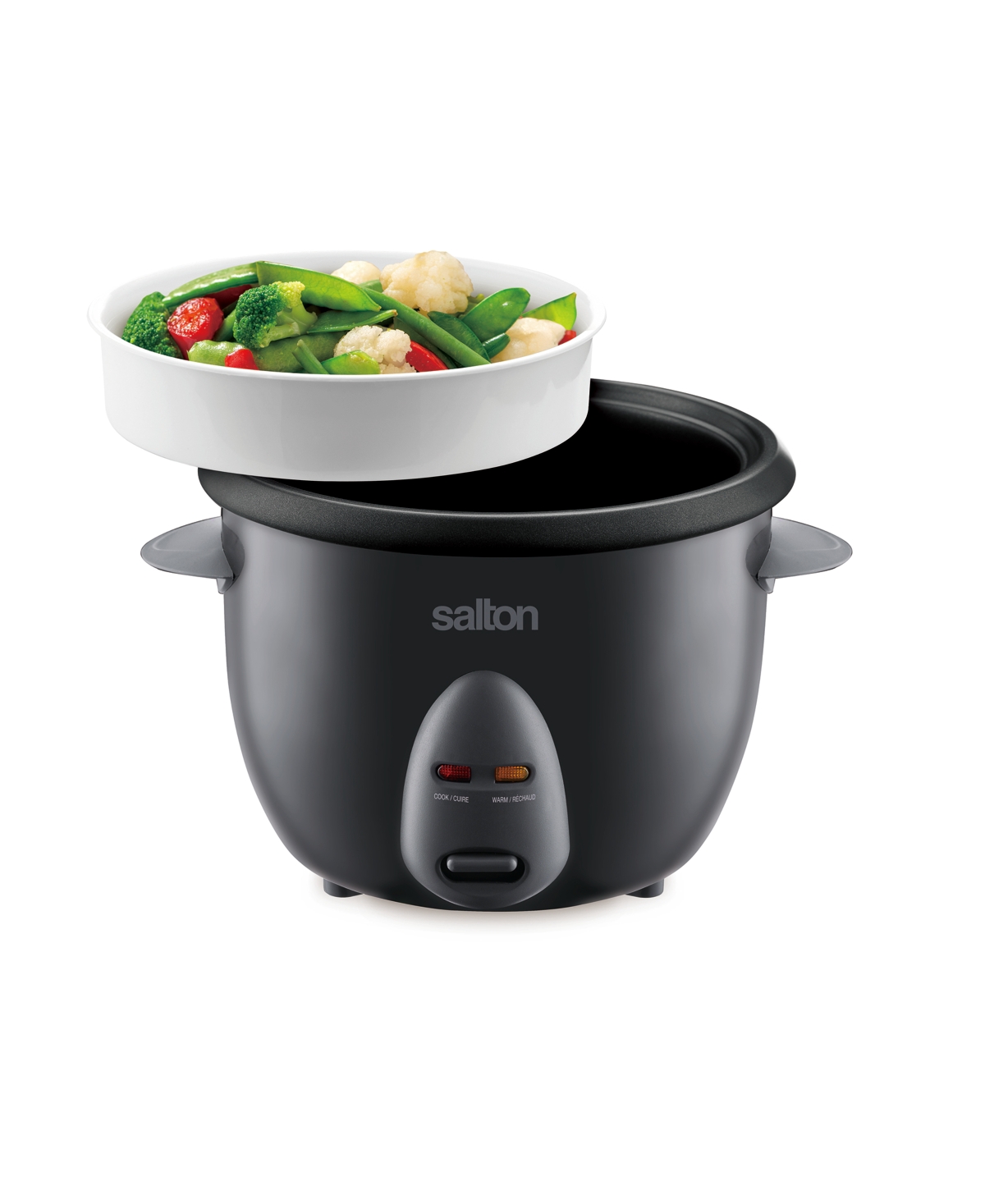 Shop Salton 10 Cup Automatic Rice Cooker Steamer In Black