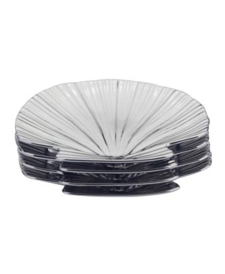 Silver Coast Set of 4 3-D Shell Candy Plate