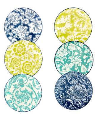 Tapestry Canape Plates, Set of 6 