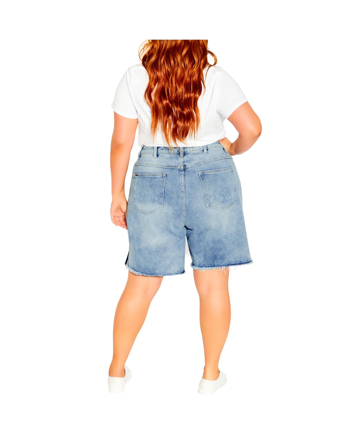 City Chic Plus Size Supa Split Short