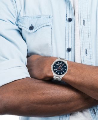 COACH Men's Jackson Silver-Tone Stainless Steel Bracelet Watch - Main Image