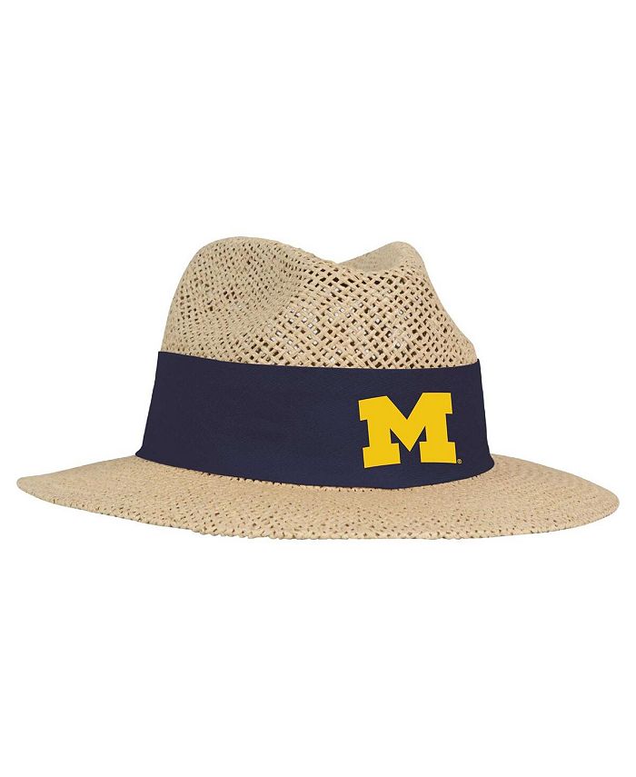 Ahead Men's Tan Michigan Wolverines Wellington Gambler Straw Hat Macy's