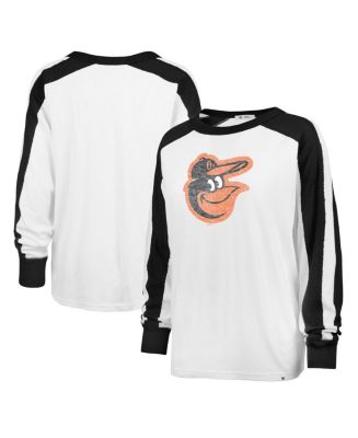 Women's '47 Brand White Distressed Baltimore Orioles Plus Size Caribou ...