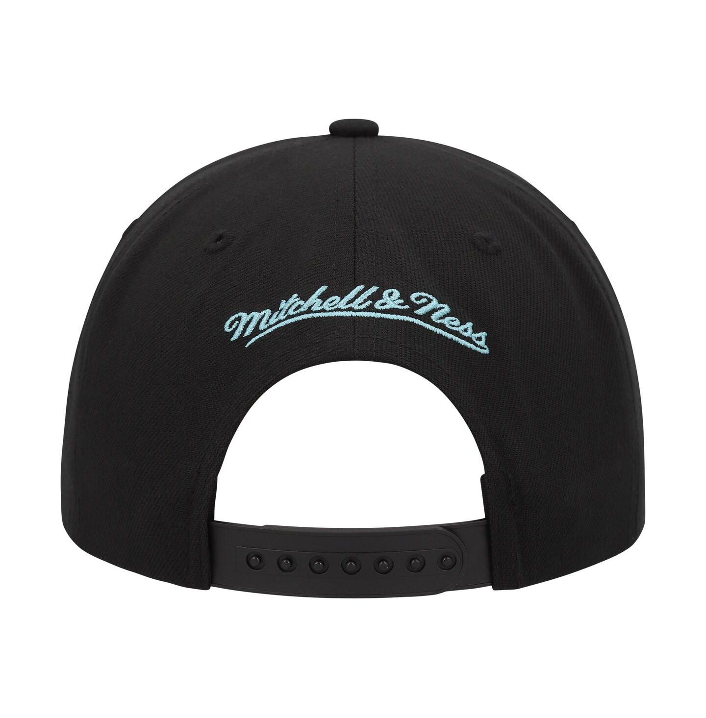 Мужская кепка Mitchell & Ness Black Seattle Kraken Core Team Script 2.0 Snapback Hat — фото 3